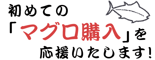 初めてのマグロ購入を応援！